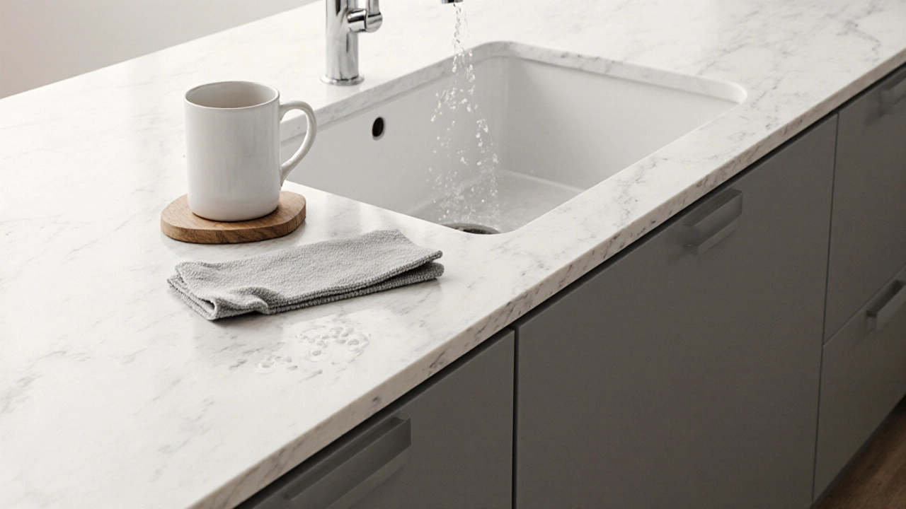 Küchenarbeitsplatte fugenlos: Mineralwerkstoff und Beton im Vergleich