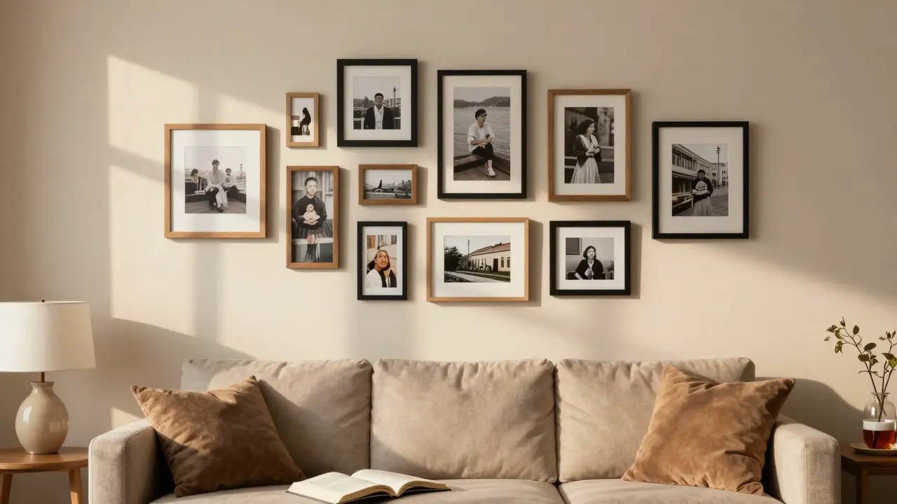 Galeriewand gestalten: So wird deine Wohnzimmerwand zum Blickfang