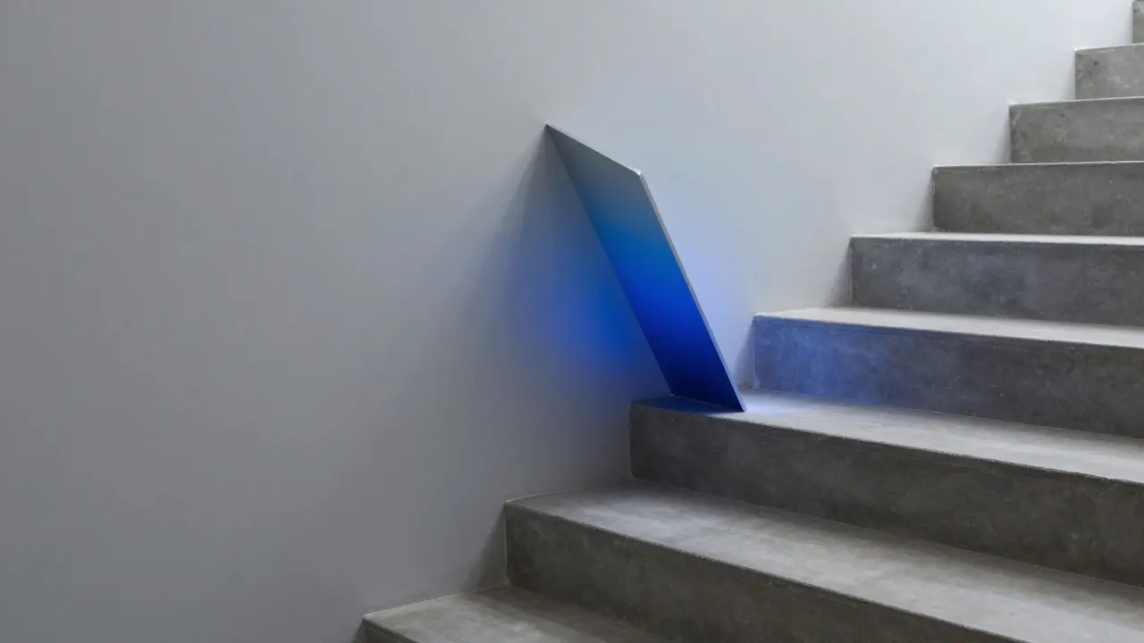 Künstlerische Darstellung expandierender Formgedächtnis-Keile