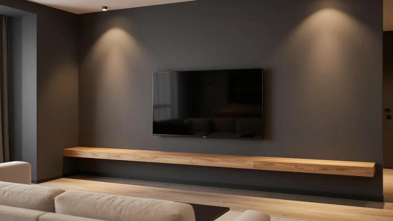 Die ideale TV-Wandgestaltung im Wohnzimmer: Designs und Umsetzungsideen