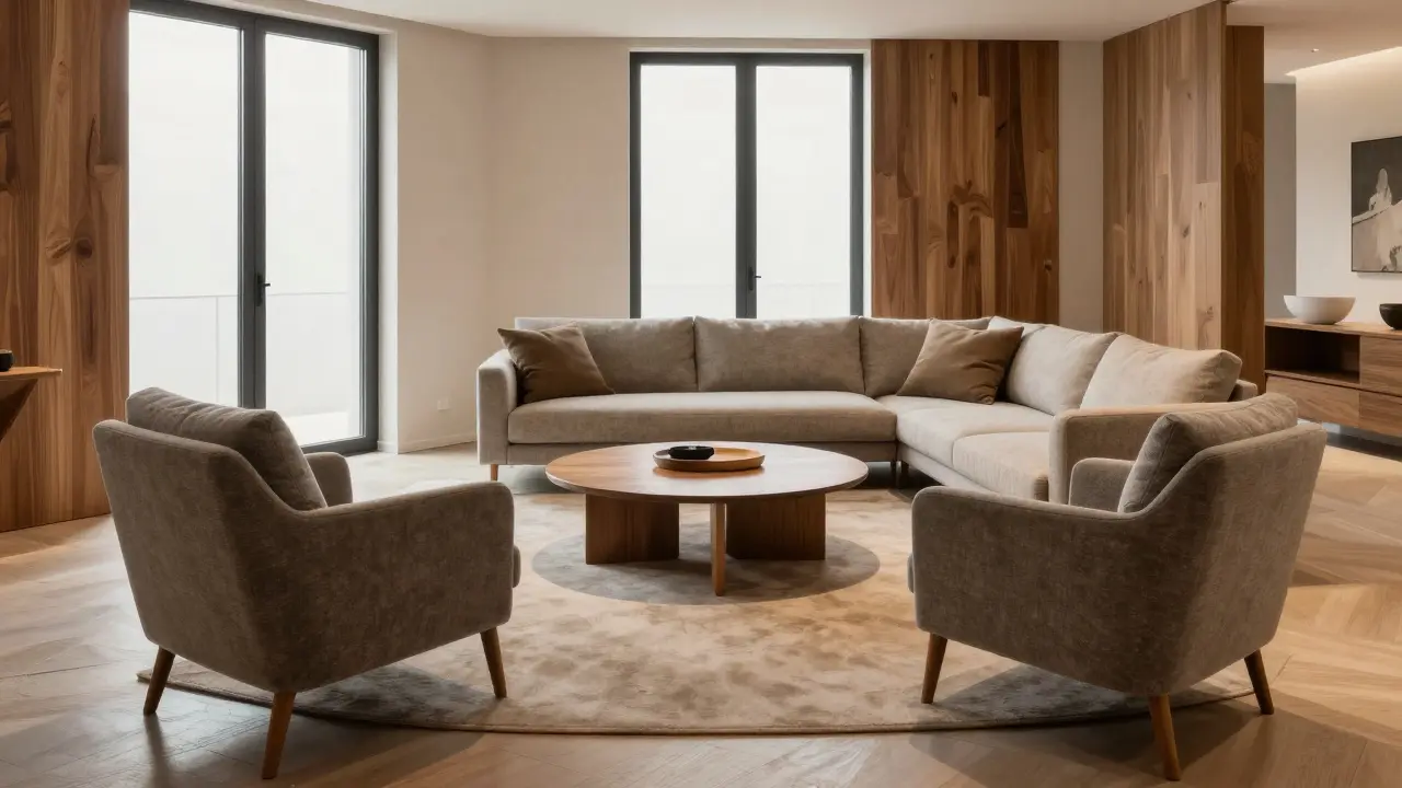 Sessel und Hocker im Wohnzimmer: Zusätzliche Sitzmöglichkeiten richtig positionieren