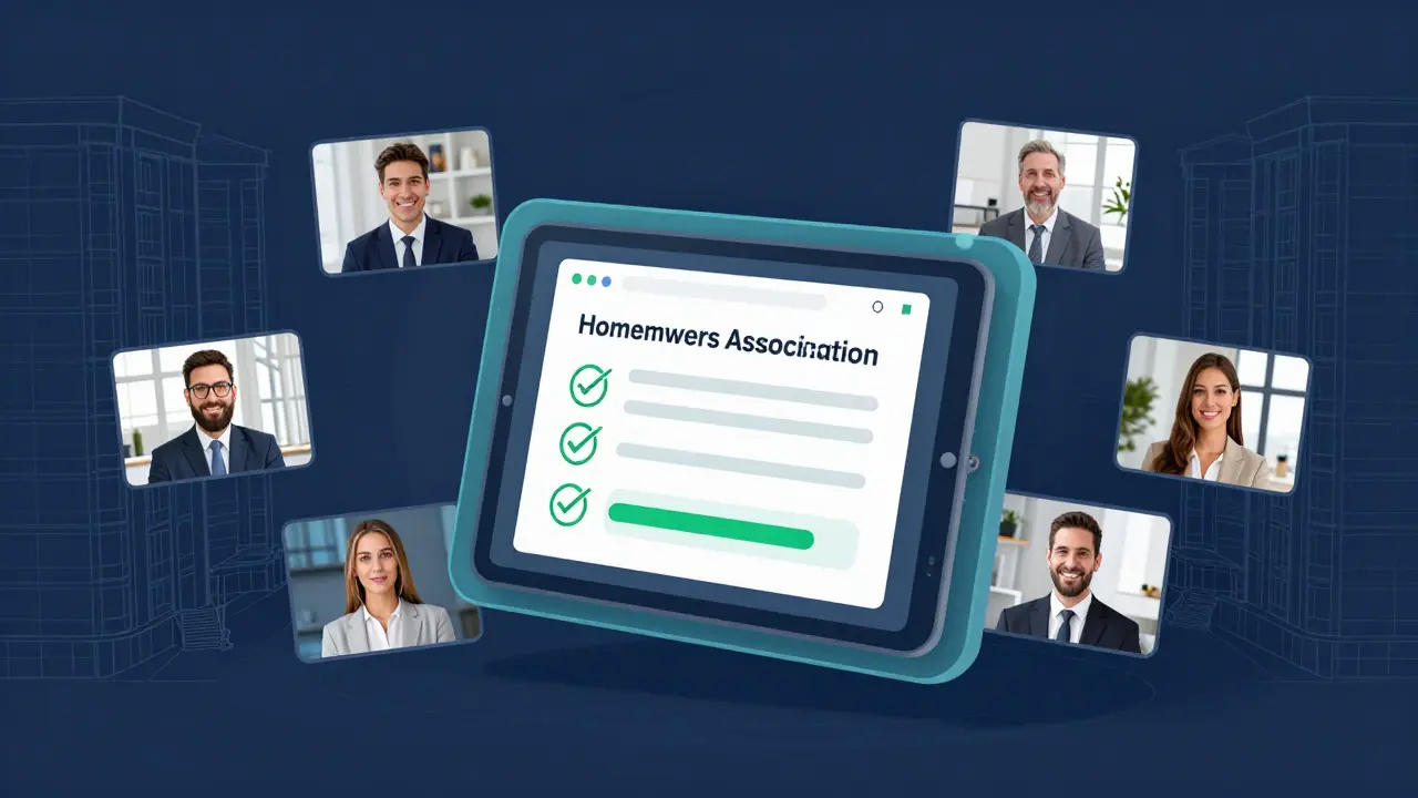 Digitale Eigentümerversammlung mit Online-Abstimmung und Videokonferenzen.