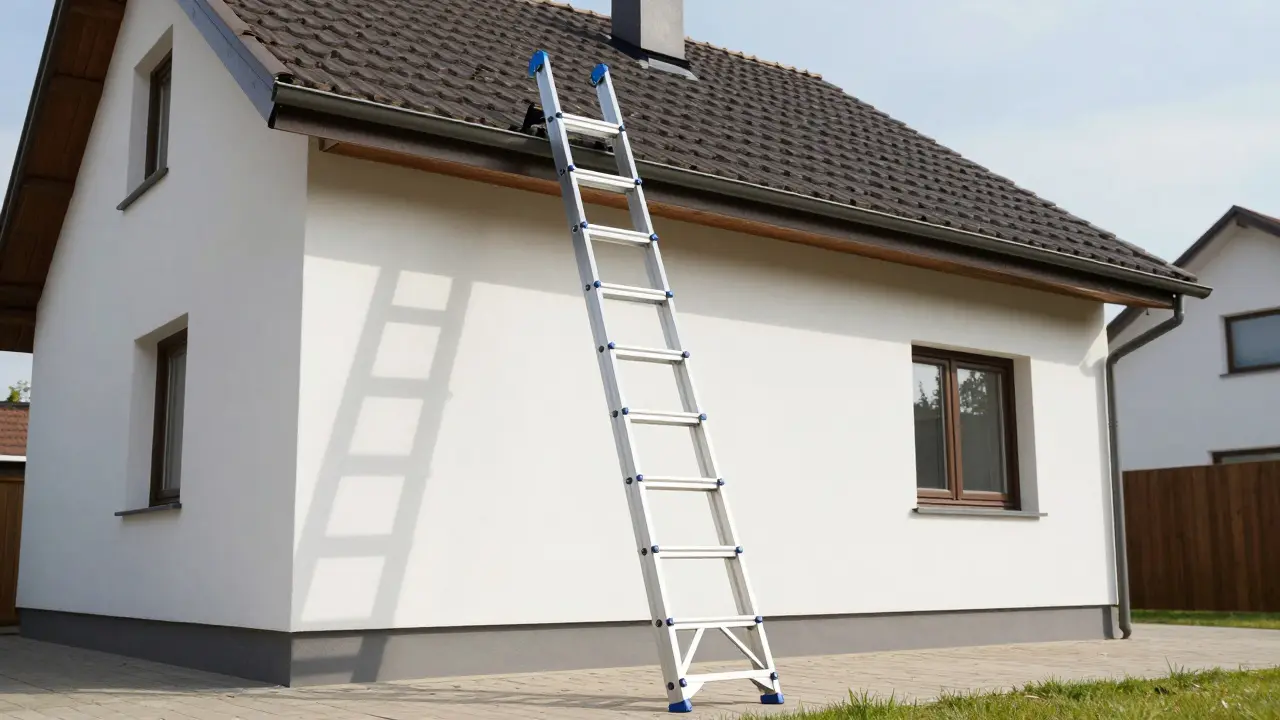 Sicher in der Höhe: Leitern und Gerüste richtig einsetzen am Haus