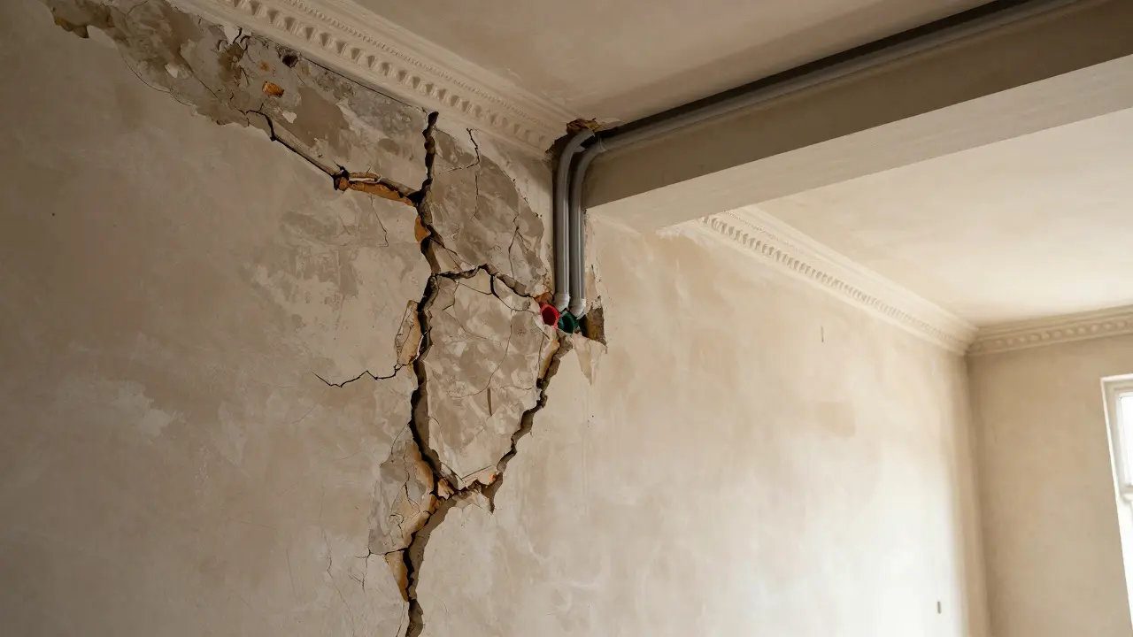 Vergleich: Beschädigte Wand vs. schonende Deckenmontage