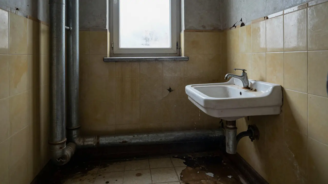 Badezimmer im Altbau sanieren: Leitungen, Wände und Gefälle richtig planen