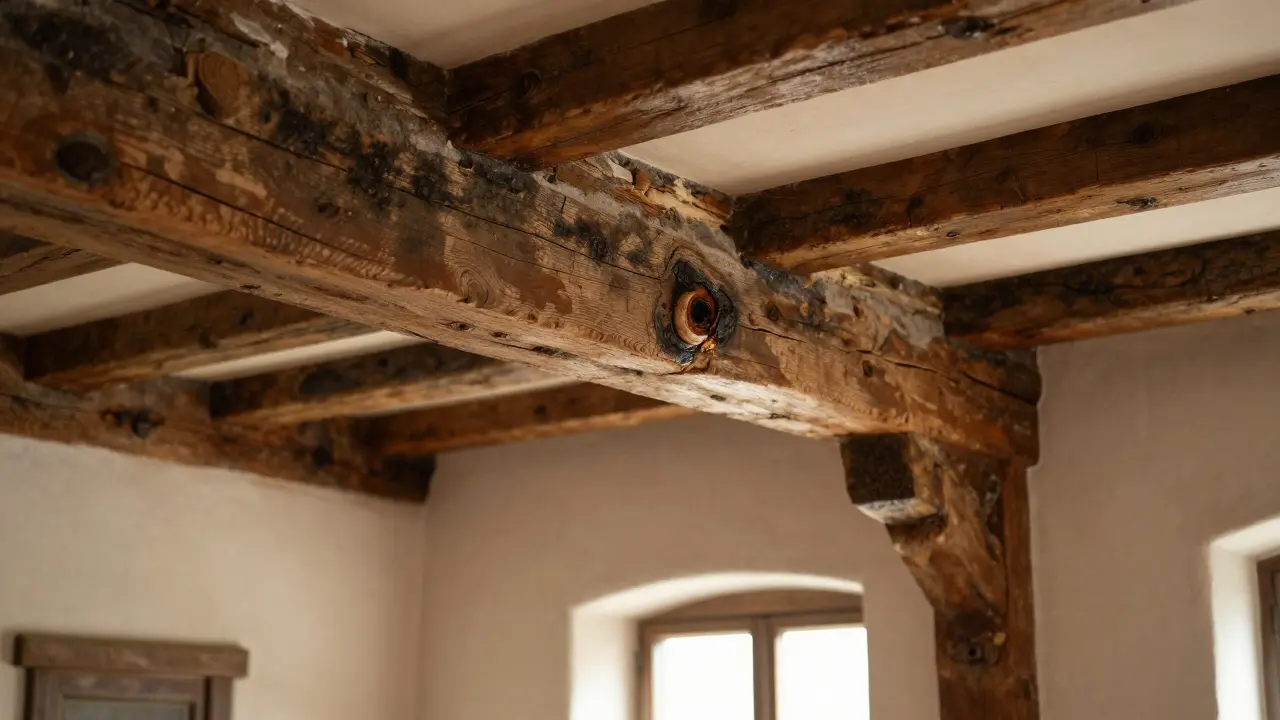 Holzschäden saniert: Tragende Balken ersetzen & Optik erhalten - Fallstudie