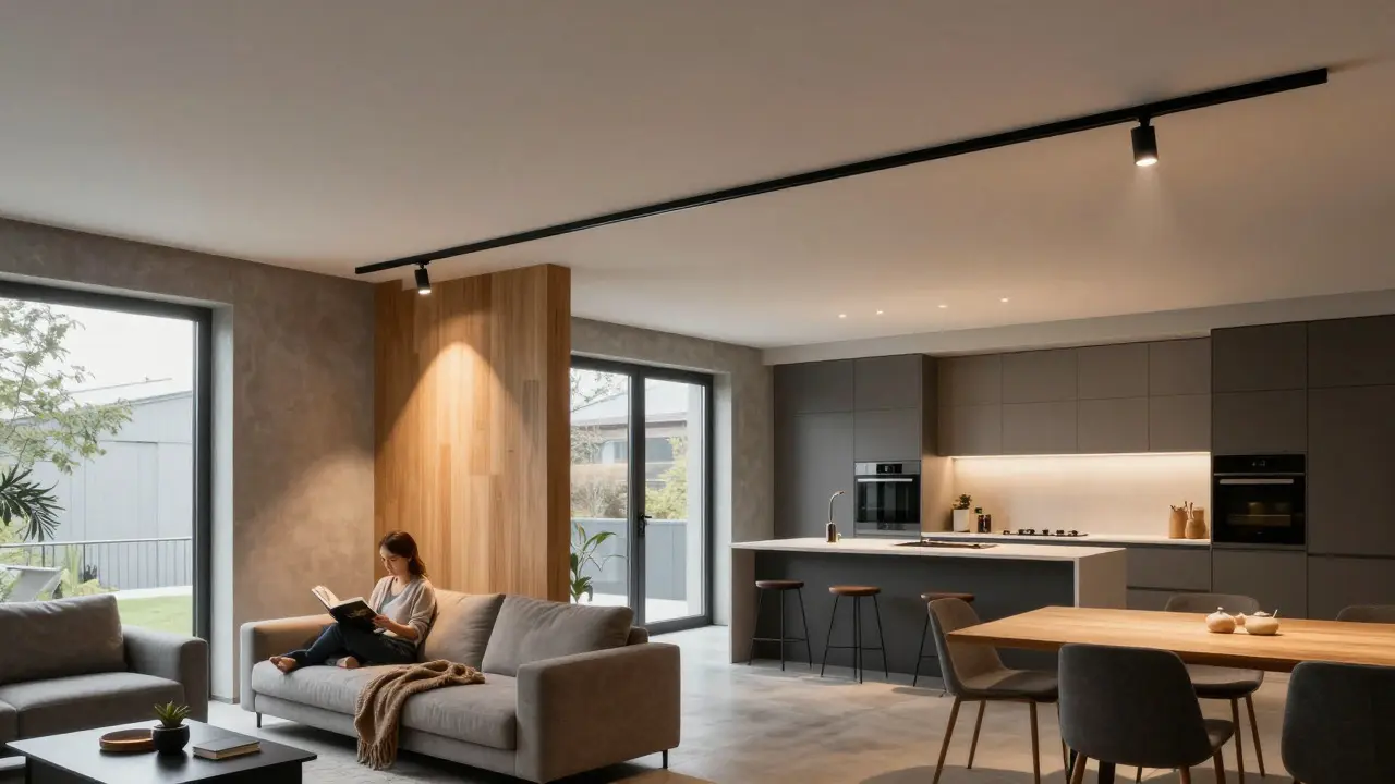 Stromschienen und Spots: Flexible Beleuchtung im Wohnraum
