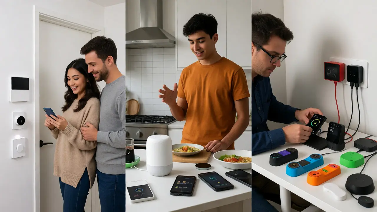 Drei Nutzer-Szenarien für Apple HomeKit, Google Home und Amazon Alexa im Vergleich